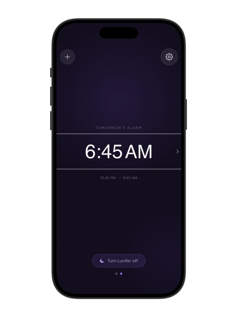 Lunifer alarm dashboard